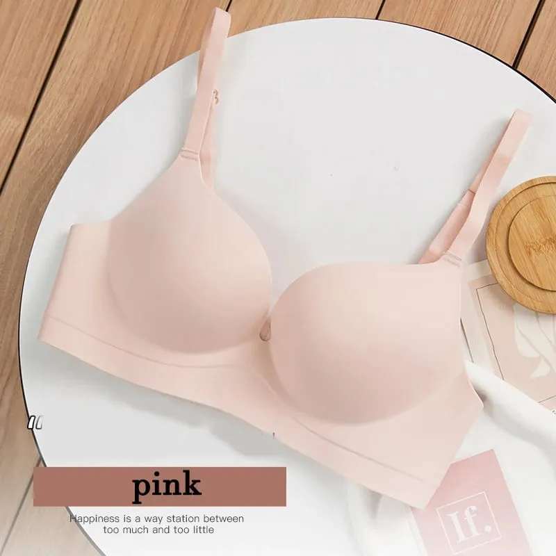 1Pcs Women Seamless Wireless Push Up Bra for Women Nude Brown Smooth Contour Cup Invisible Underwire-Free Bralette Daily Wear — image 8