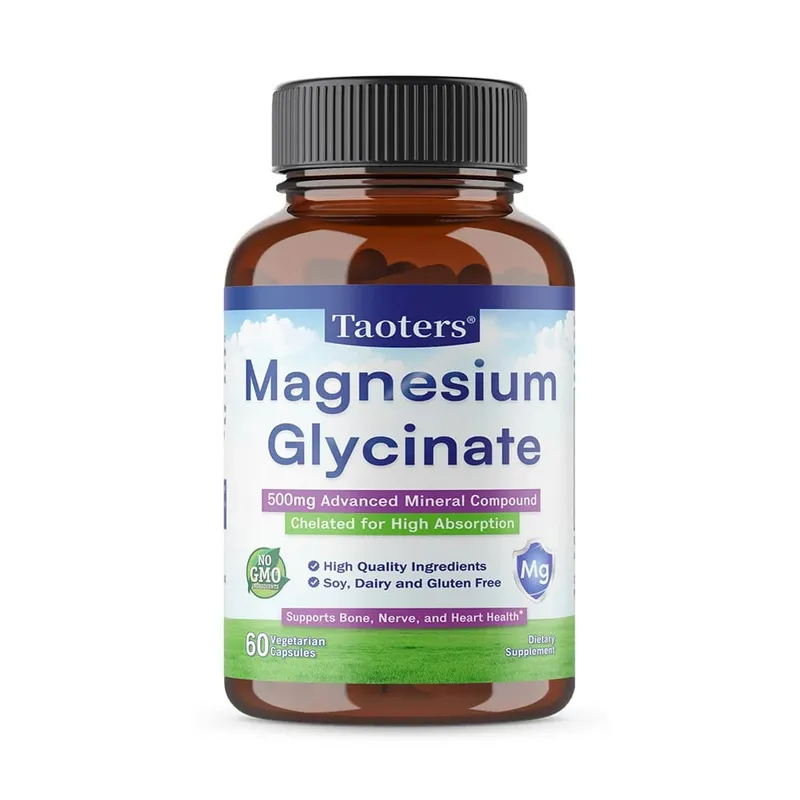 Magnesium Glycinate Capsules 500 Mg of Mineral Chelate To Enhance Absorption and Support Bone Nerve and Heart Health — image 8