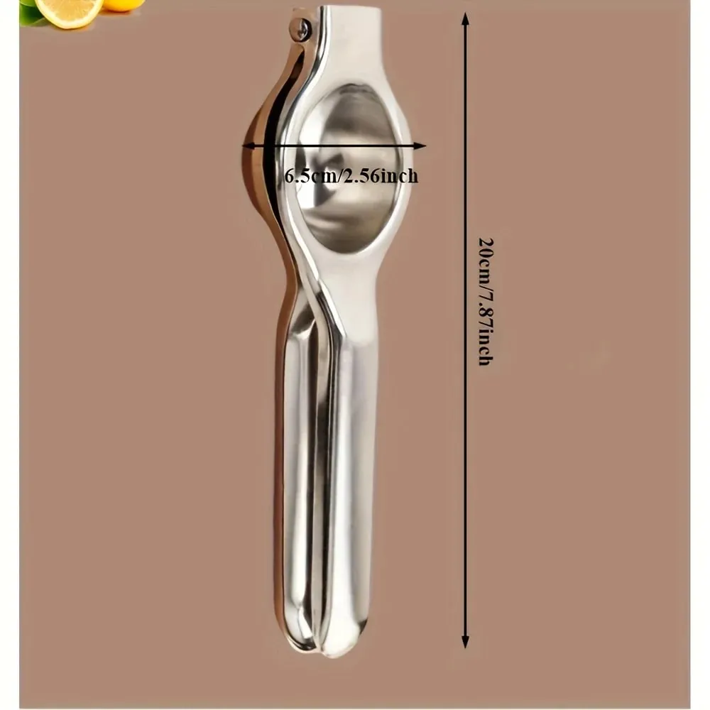 1pc Stainless Steel Lemon Juicer - Manual Efficient Juice Press Easy to Use for Home & Commercial Use Fits Various Fruits — image 4