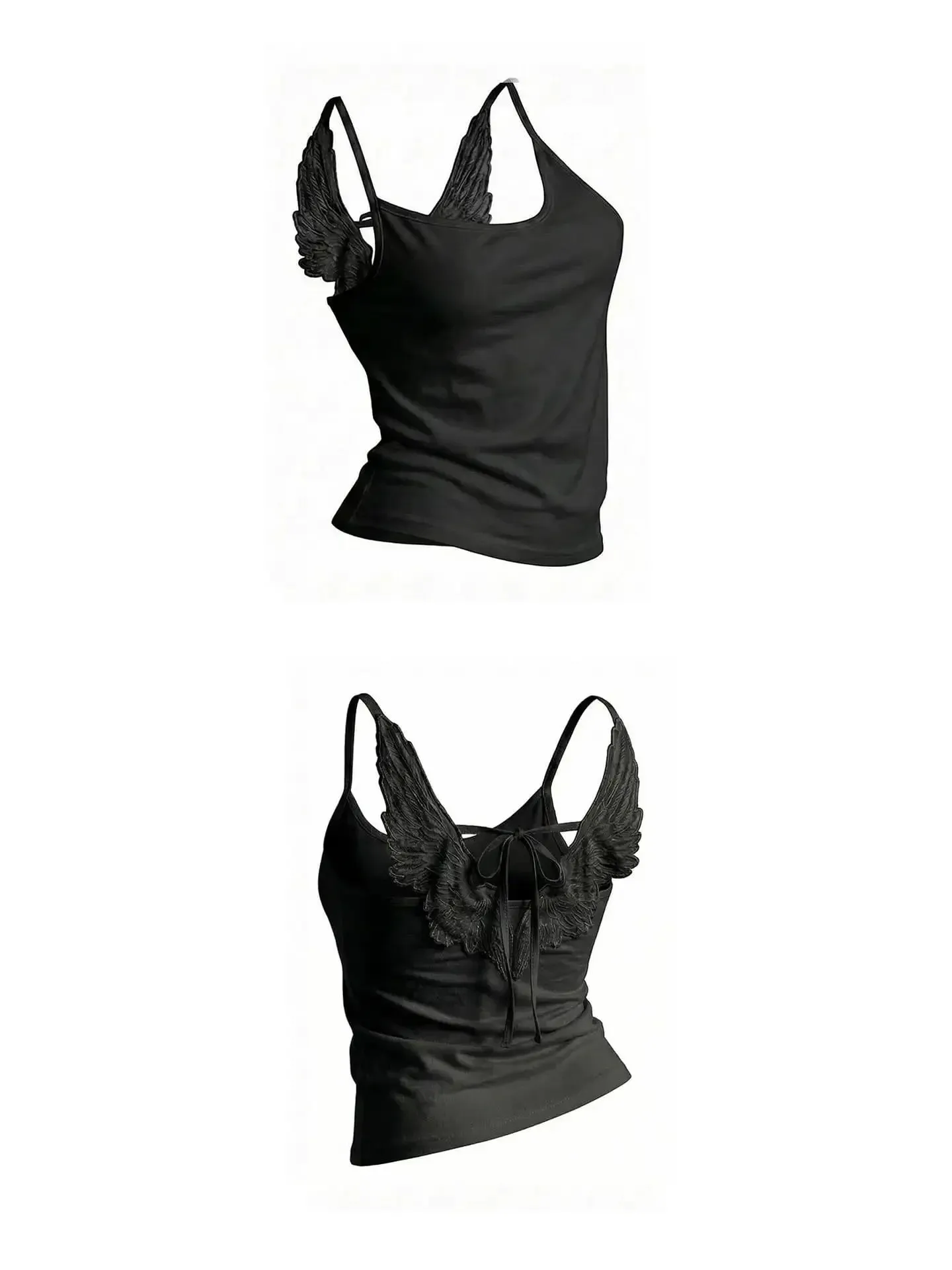 Korean Pure White Lace Vest Women Summer Tanks Bow High Waist Sexy Fashion Top Y2k American Sexy Slim Backless Short Top — image 10