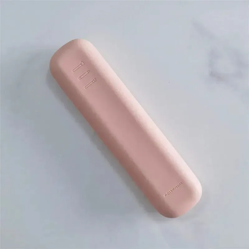 New Travel Makeup Brush Holder Silicone Cosmetic Brushes Bag Makeup Sponge Case Portable Waterproof Makeup Tools for Women Girls — image 9