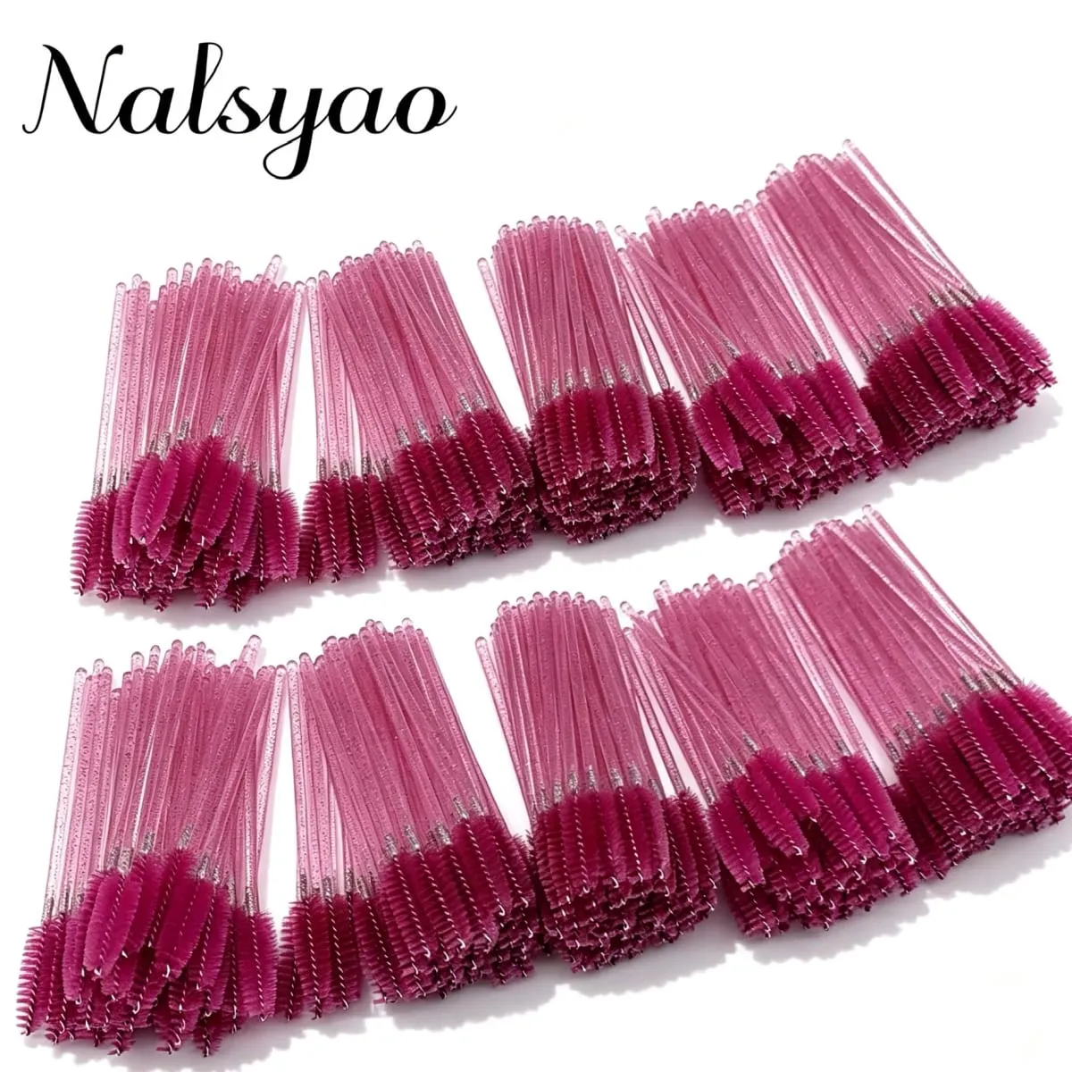 50 pçs escovas de cílios descartáveis extensão cristal sobrancelha escova rímel varinha cílios conjunto de ferramentas cosméticas maquiagem beleza — image 6