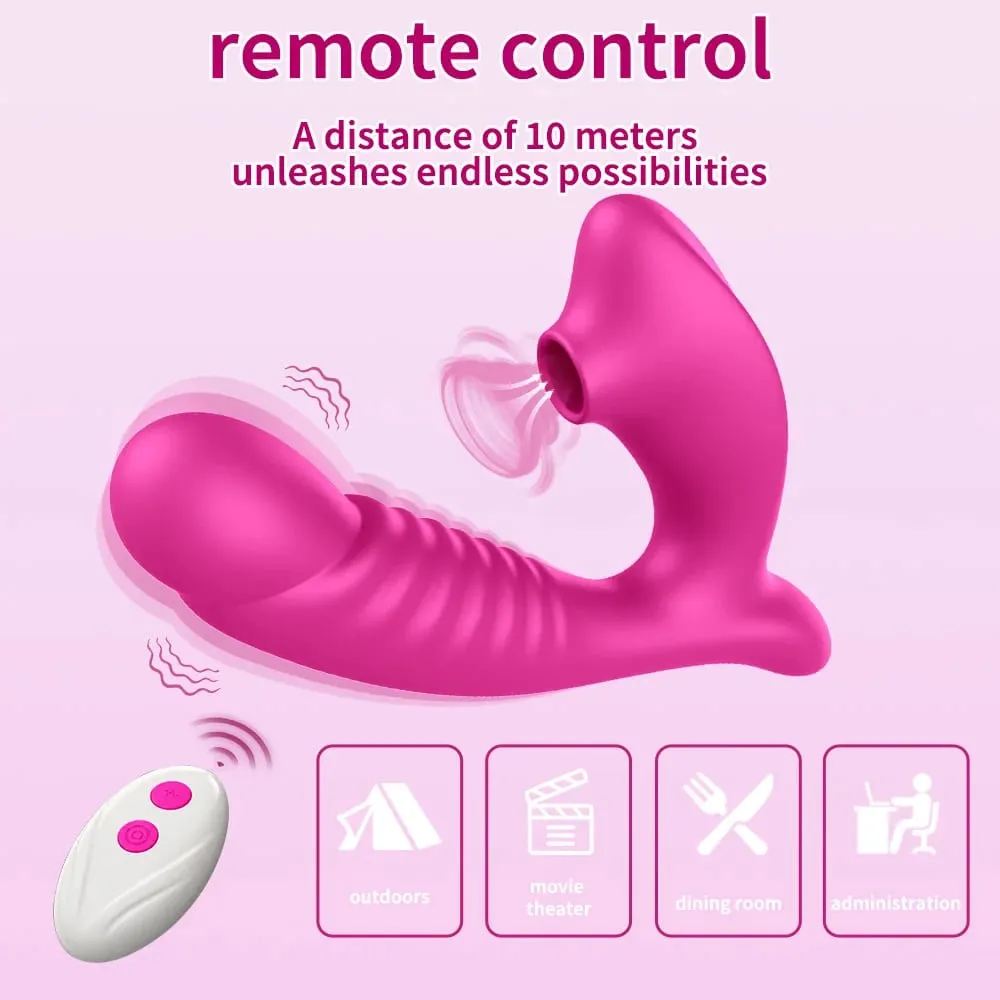 Vibrador de sucção 2 em 1 para mulheres, vagina, ponto g, 10 modos, massageador de clitóris, brinquedo sexual para mulheres, casal — image 6