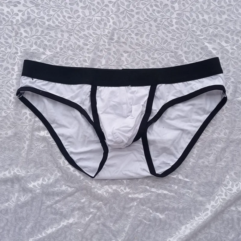 Helt nya herrtrosor Trosor Underkläder Bomullsblandning Elastisk Låg midja Man M~2XL Påse Stretchig Sommar Alla årstider — image 2