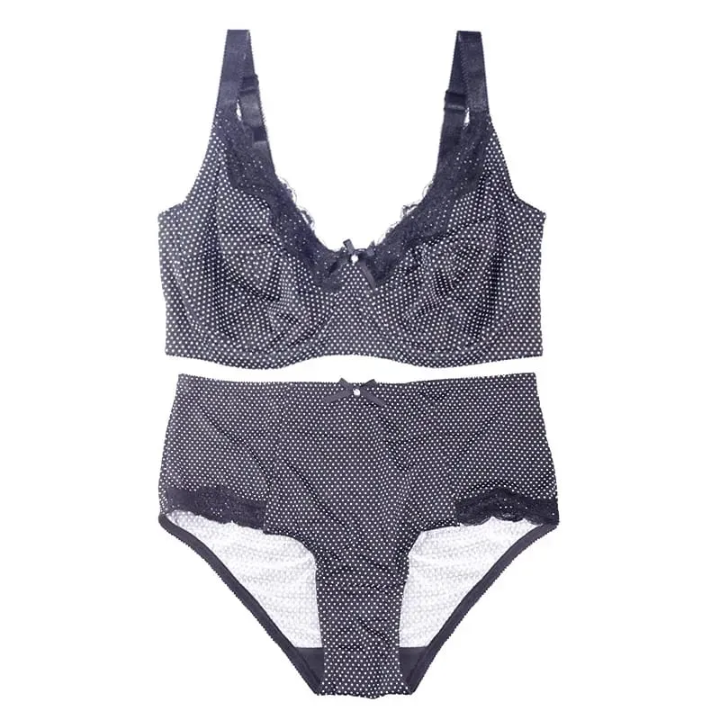 Mierside D0295 Hot Fashion Plus size Bra Set Walang Padding Lingerie Para sa Babae Sexy 34/36/38/40/42/44/46 C-D-DD-DDD(E)-F-G — image 3