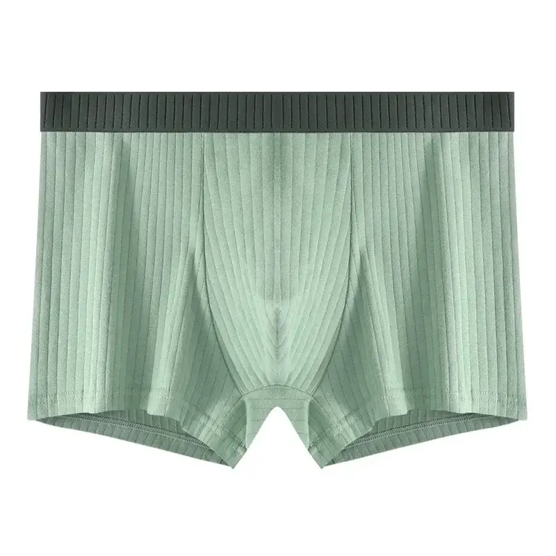 7 pçs/lote roupa interior de algodão masculino boxer shorts puro algodão respirável meados de cintura alta elasticidade sexy macio shorts masculinos L-4XL — image 18