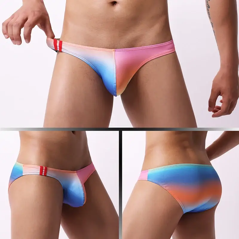 Men's Underwear Breathable Panties Fashion Printed Underpants Low Waist Lingerie Briefs 3256810337747479 — image 1