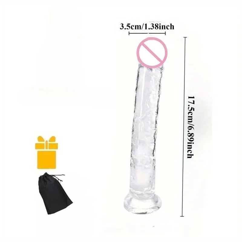 Women Realistic Anal Butt Plug Transparent Dildo Suction Cup Big Dick Soft Masturbators G Spot Big Penis Adult Sex Product 18+ — image 12
