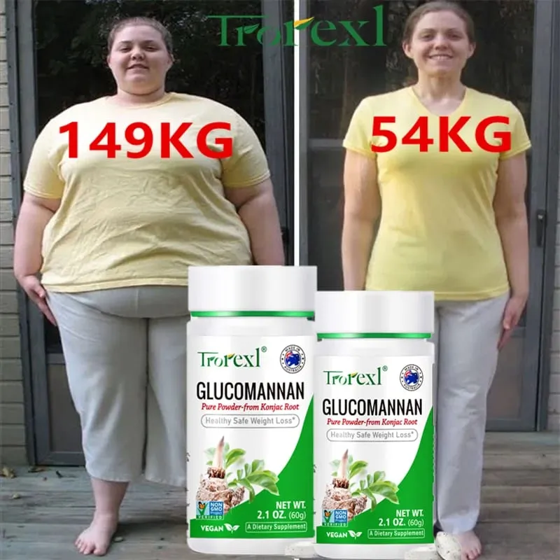 100PCS Glucomannan Powder Pagbaba ng Timbang| Vegan at Vegetarian | Non-GMO Gluten Free — image 1