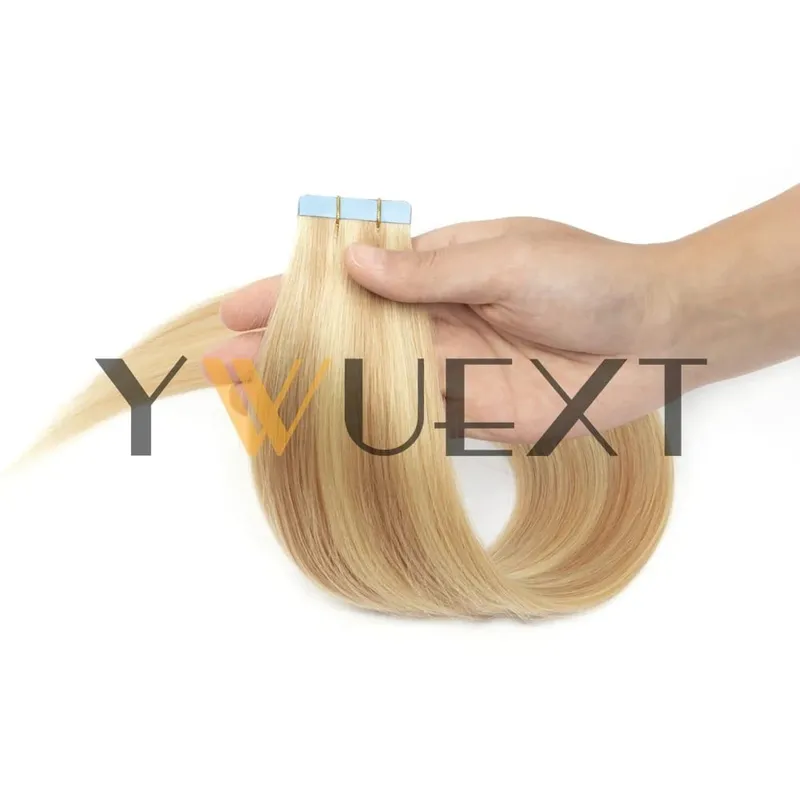 30g Real Human Hair Tape in Extensions 12''-24'' Natural Straight Seamless Tape Hair On Double Sided Tape 20pcs for Women — image 18