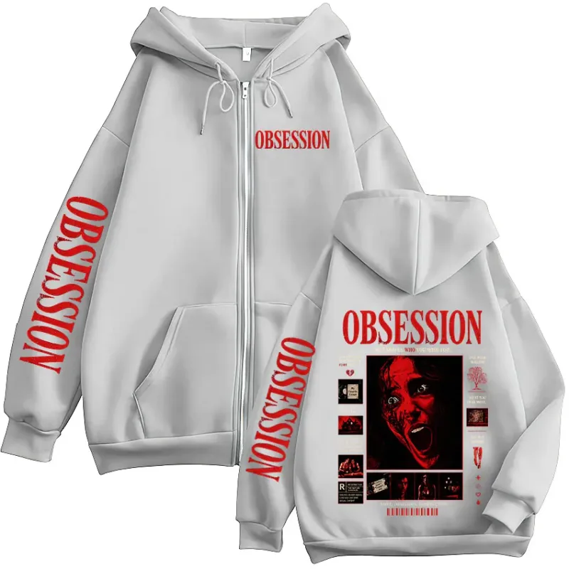 Horror Movie Obsession Nikki Merch Zipper Hoodies Men's Women Casual Loose Long Sleeves Zip Up Hooded Sweatshirts Jackets Coats — image 6