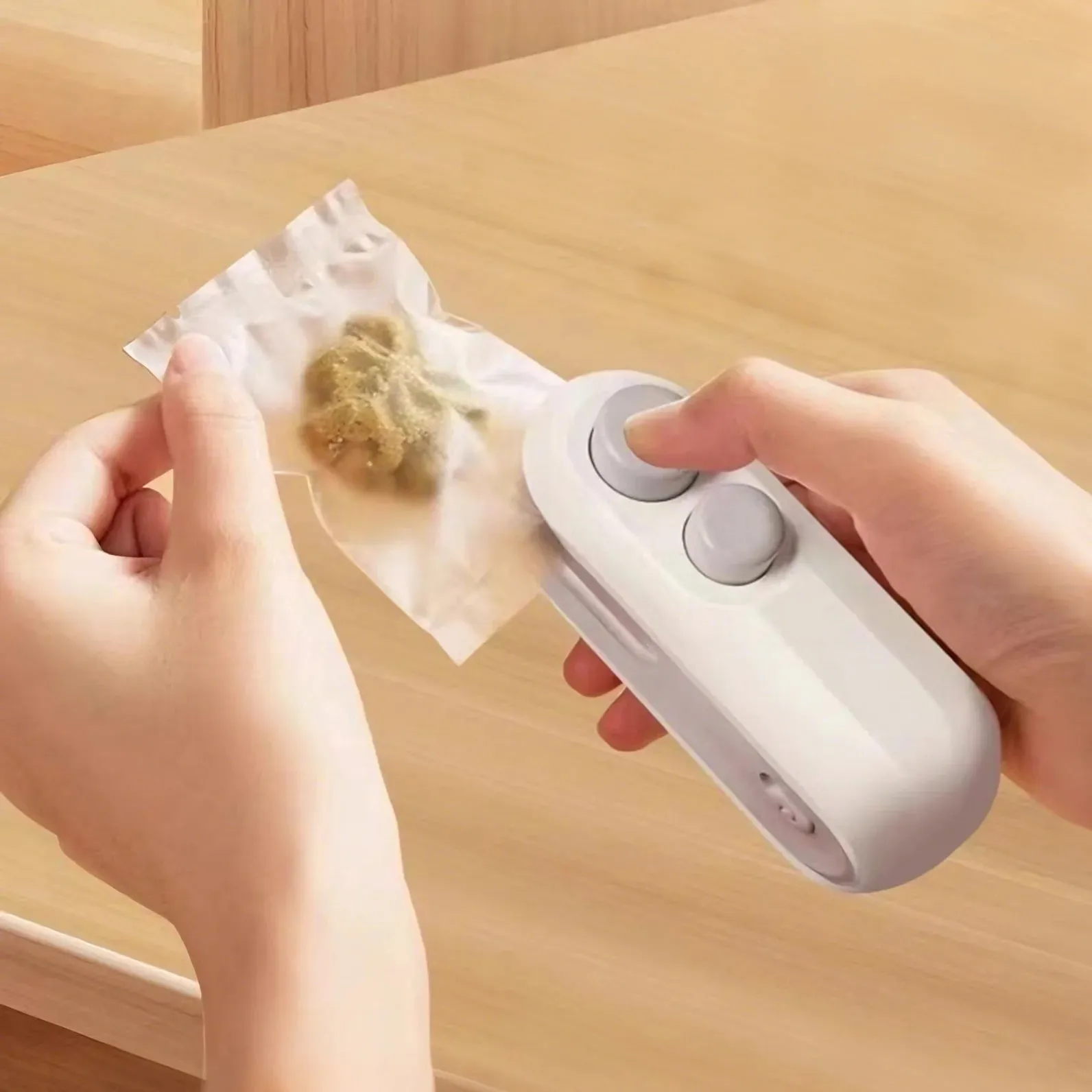 Portable Rechargeable 2-in-1 Bag Sealer & Cutter Food Bag Sealing Tool