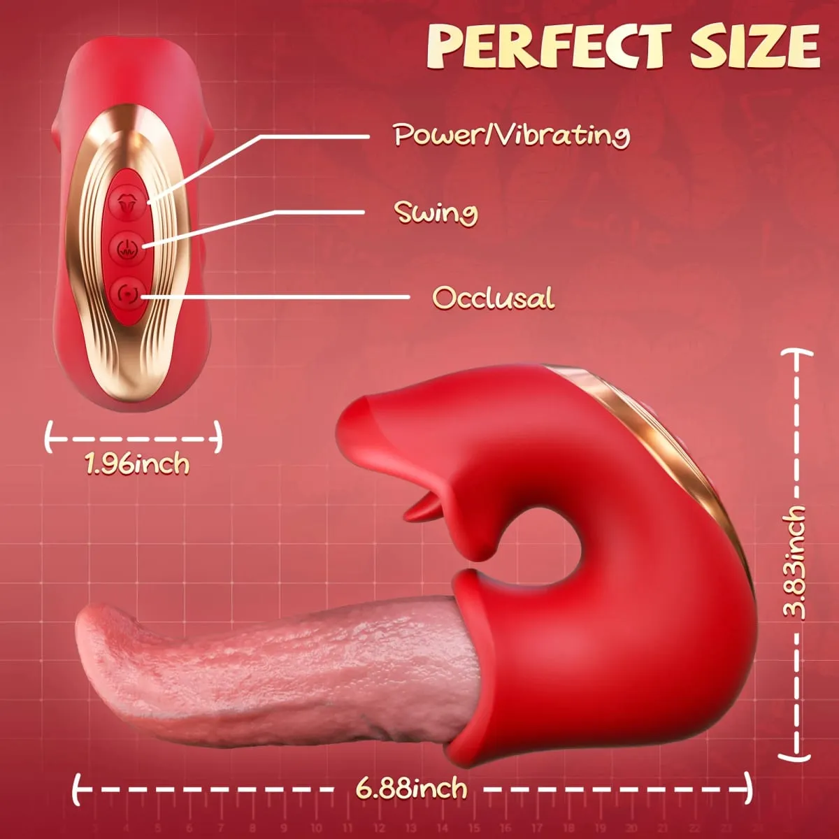 3 in 1 Realistic Tongue Vibrators for Women Dildo Occlusion and Swinging Clitoris Stimulator Adult Sex Toys Female Masturbator