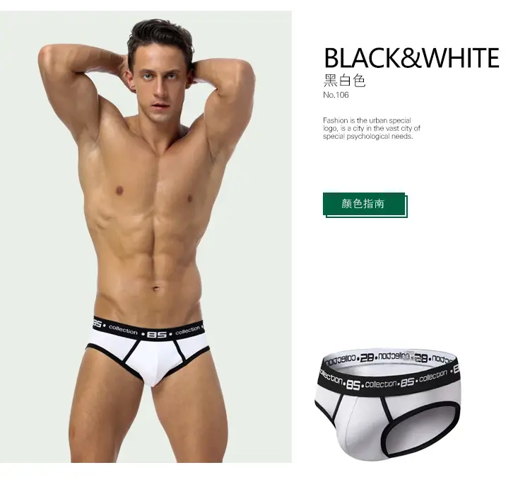 0850 Herr Sexiga Underkläder Trosor Herr Bomull Bekväma Andas Trosor Partihandel Man Kalsonger Cueca Herr Underbyxor — image 6