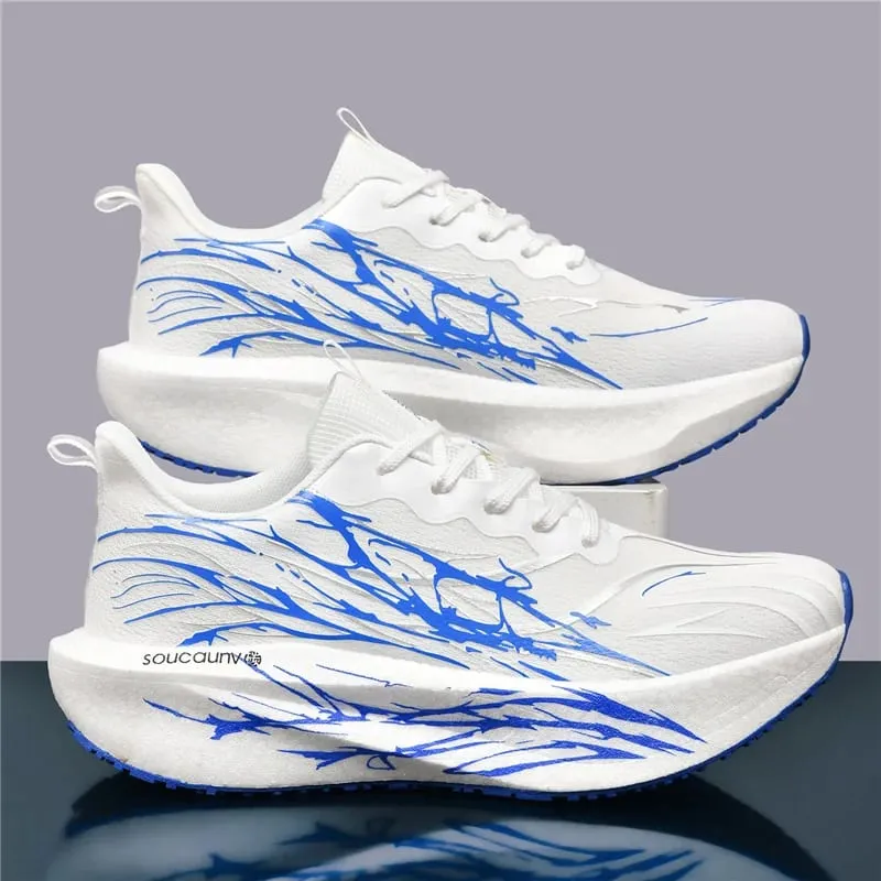 Lightweight Running Men's Sneakers Carbon Board Speciality Marathon Sports Walking Shoes Male Women's Athletic Nonskid Sneakers — image 11