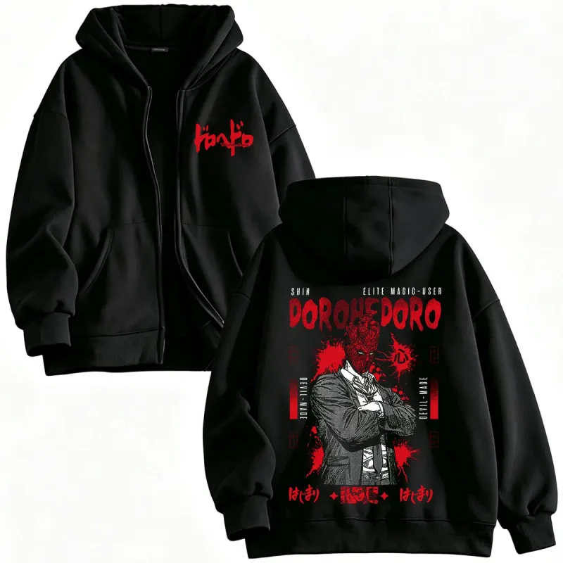 Anime Dorohedoro Kaiman Shin Zipper Hoodies Men's Women Clothing Zip Up Hooded Sweatshirts Long Sleeves Jackets Caots Streetwear — image 1