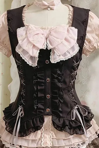 Vestidos doces conjunto de 3 peças y2k 90s crop top kawaii sexy harajuku japonês estilingue + top + mini saia de renda slim verão moda vestido chique — image 5