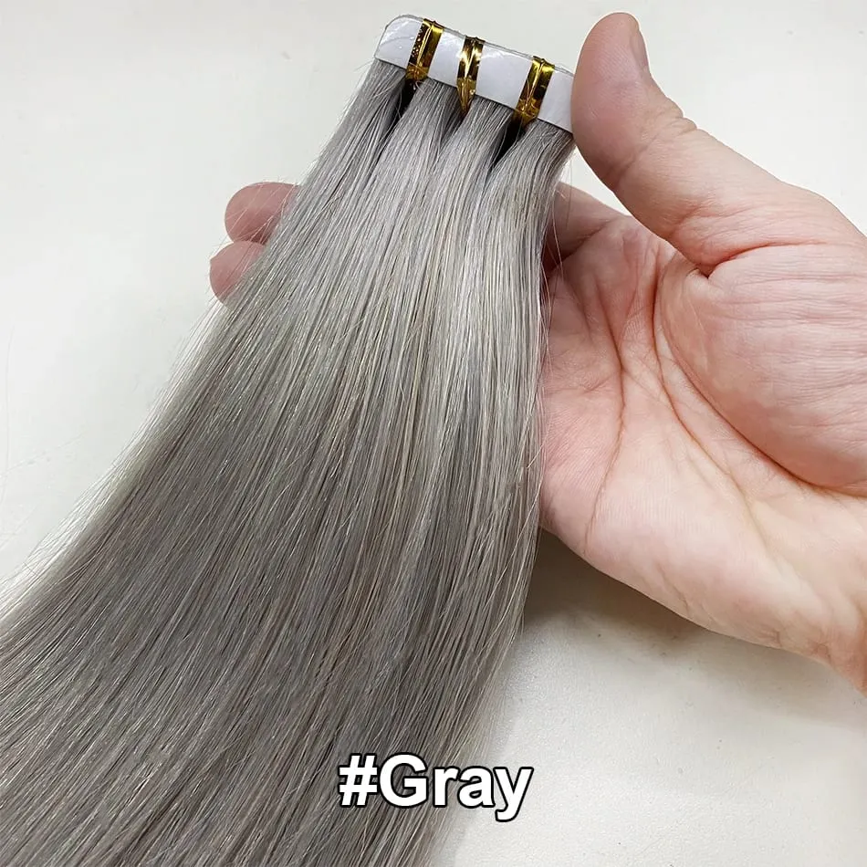 Full Shine Tape In 100% Remy Human Hair Straight Double Sided Blonde Comfortable Silky Natural Tape Ins For Women — image 16
