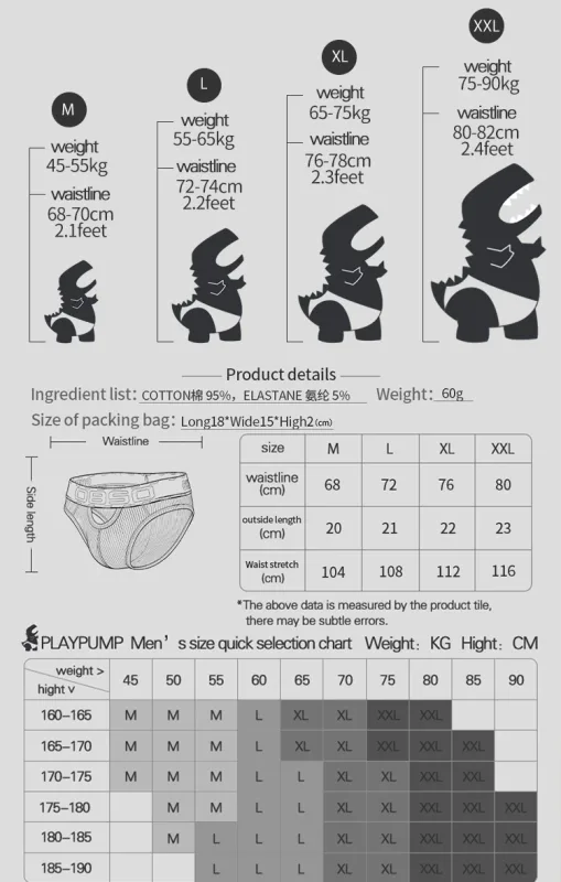 1/3Pcs Cotton Men Underwear Sexy Breathable Bikini Panties Underpants Large Crotch Pouch Mens Briefs with Front and Back Cutouts — image 12