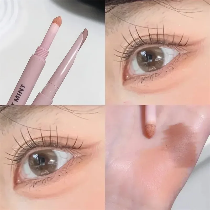 Double-end Lying Silkworm Eyeliner Shadow Highlight Glitter Matte Aegyosal Pen Natural Long Lasting Brightening Cream Eye Makeup — image 10