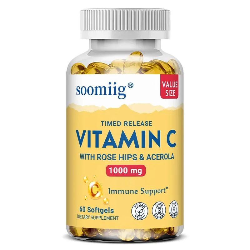 Vitamin C Capsules 1000mg - Immune Support Cellular Energy Production Improve Skin Brightening Skin Teeth & Heart Health — image 8
