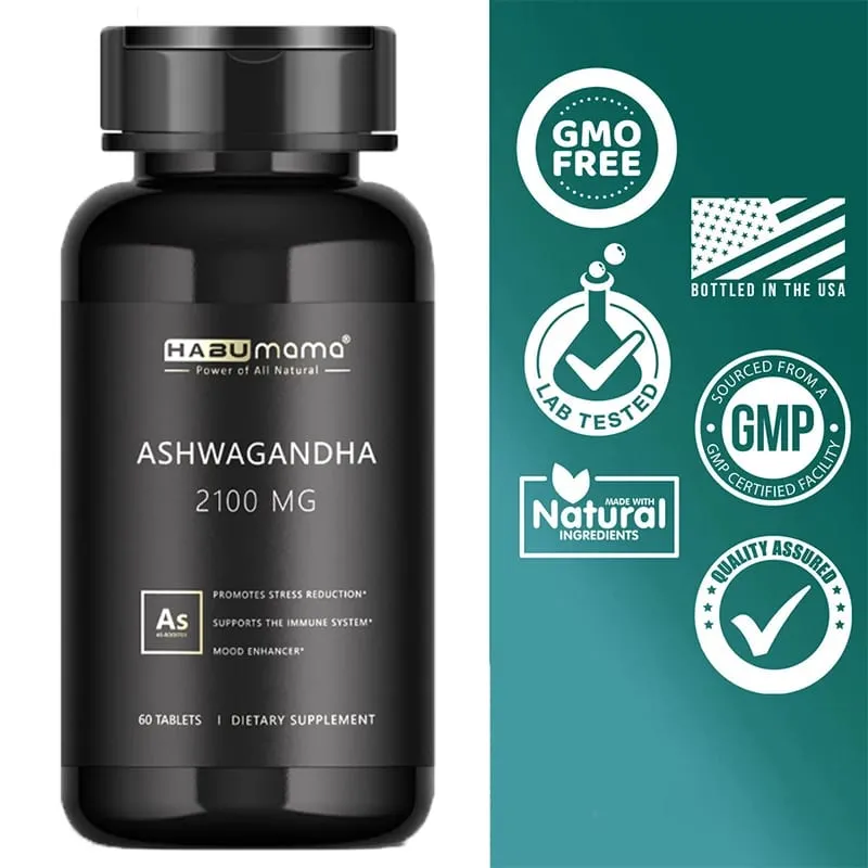 Suplemento energético Ashwagandha original, não transgênico, apoia a saúde reprodutiva, energizador natural — image 1