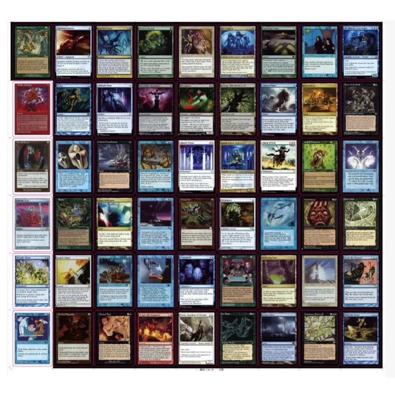 216 Pcs Black Core Cards P9 Dual Land Fetch Land Shock Lands Proxy Cards Cards — image 5