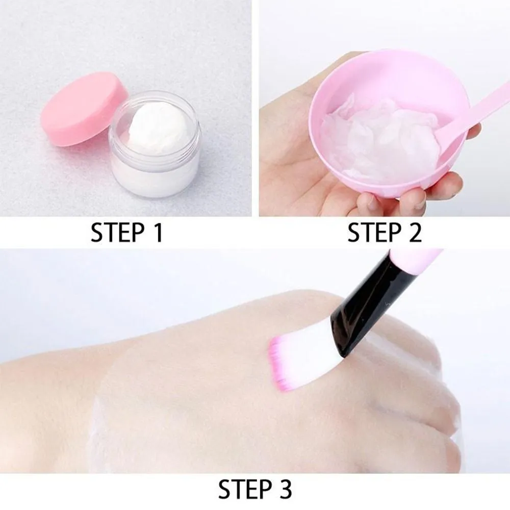 フェイスマスクミキシングボウルセット DIY フェイスマスクミキシングツール シリコンマスクボウル付き メイクアップブラシ スパチュラ 美容 スキンケア 美容 健康