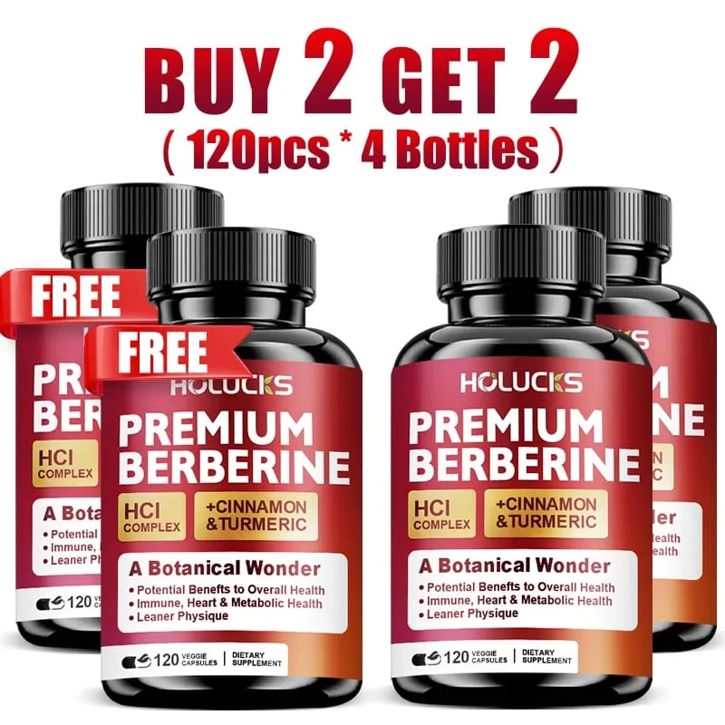 Cápsulas de berberina suportam açúcar no sangue, coração, metabólico, digestivo, saúde, gerenciamento de peso, desintoxicação do fígado, antioxidante imunológico