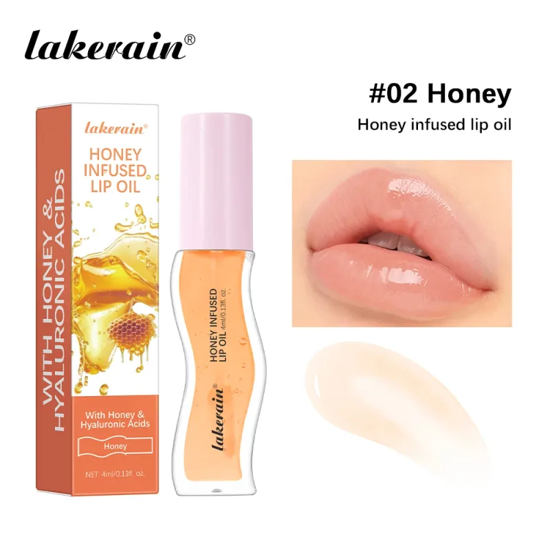 Fuktgivande läppglansolja ger näring åt glänsande läppar Vård Läppstift Plumpande Exfolierande Rosa Plumping Gloss Oil Makeup — image 9