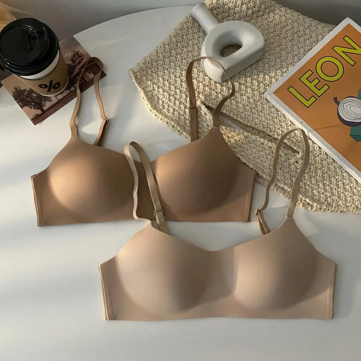 Sutiãs sem costura para mulheres peito pequeno 1/2 xícara push up sutiã sem fio sutiã feminino suporte roupa interior sexy lingerie feminina íntimos — image 4