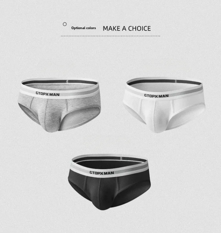 3Pack Summer Single Layer Herr Underkläder Lågfärgade Trosor för Herr Elastisk Comfort Fit Kalsonger Ropa Interiör Hombre — image 17