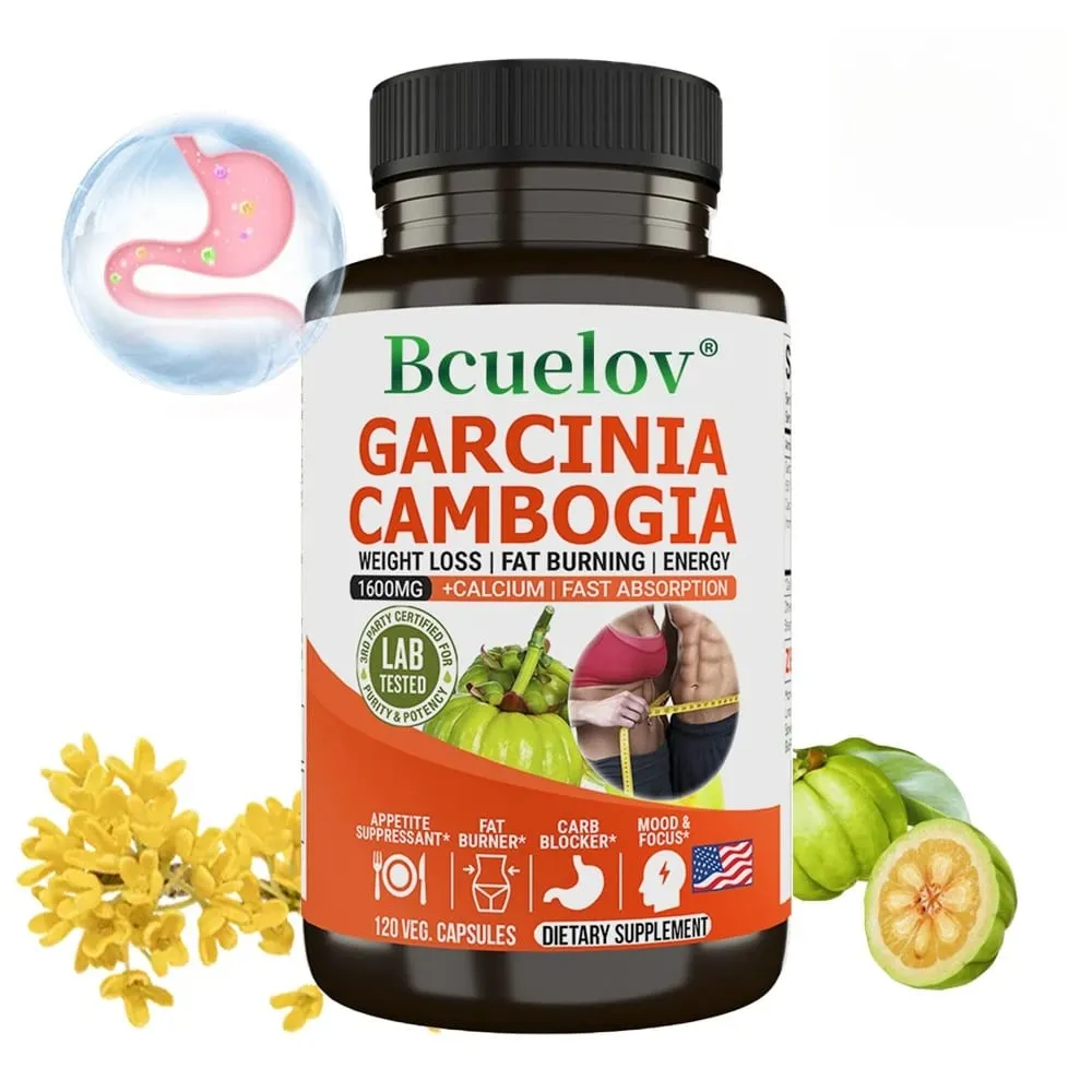 Bcuelov Garcinia Cambogia Capsule for Women & Men Fat Burning Intestinal Cleansing weight Management Supplement NON-GMO — image 2