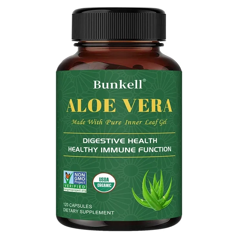Aloe Vera Supplement - Made with Organic Aloe Vera Support Digestion Skin and Joint Health for Men and Women