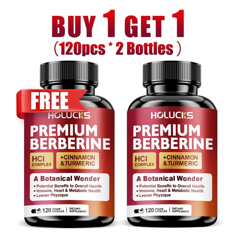 Cápsulas de berberina suportam açúcar no sangue, coração, metabólico, digestivo, saúde, gerenciamento de peso, desintoxicação do fígado, antioxidante imunológico — image 3