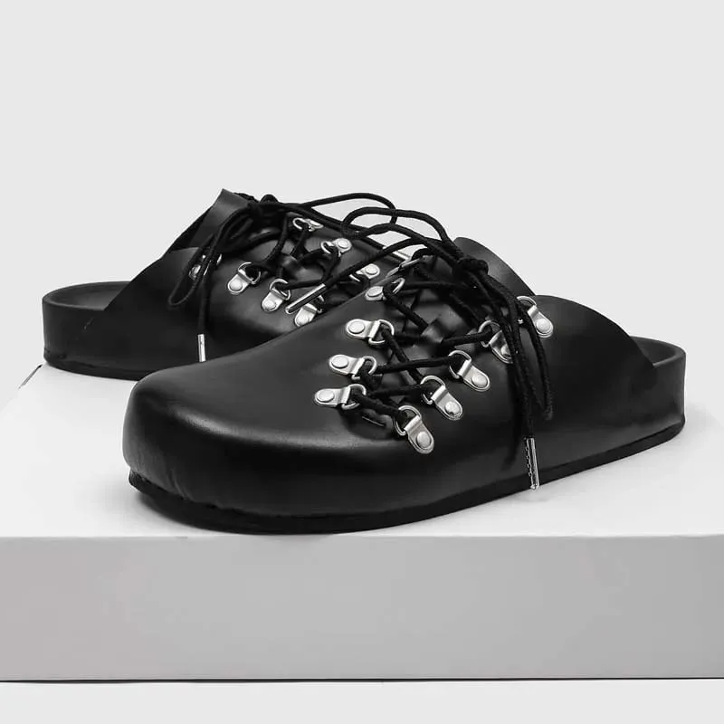 Mens Leather Loafers Non Slip Walking Flats Light Breathable Outdoor Slip on Casual Shoes for Male Work Office Driving Sneakers — image 7