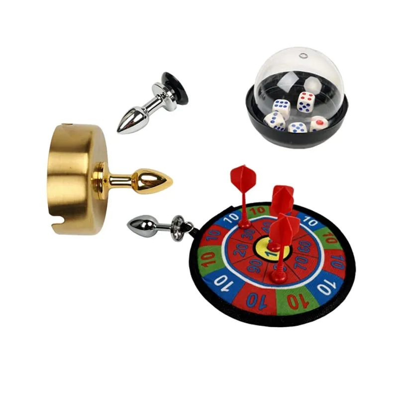 Anal Plug Kits Metal Ashtray Anal Plug Dice Anal Plug Dartboard Anal Plug Adult Sex Toys for Anal Exploration Women Sex Toy — image 1