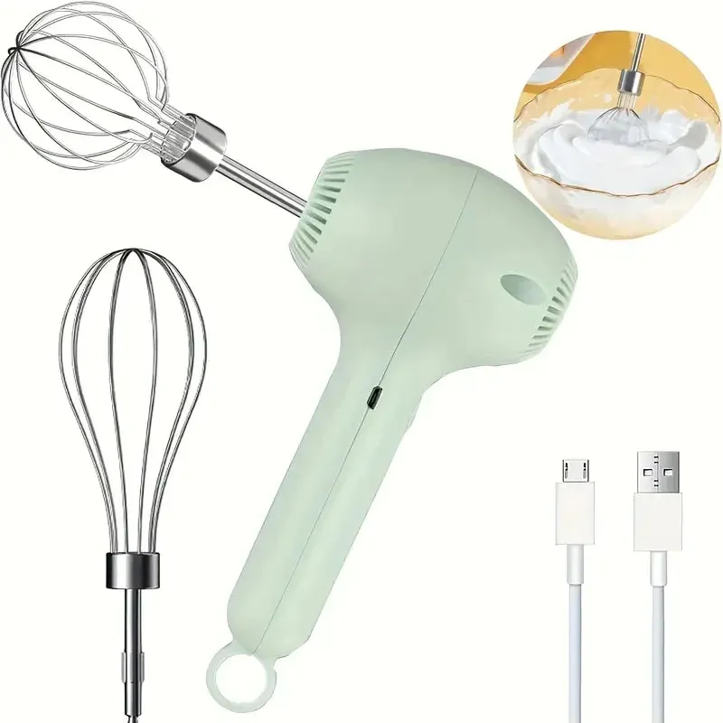 Stainless Steel Egg Beater Stainless Whisk Kitchen Wire Balloon Whisk Milk Egg Beater Egg Mixing Electric Hand Mixer Beaters — image 9