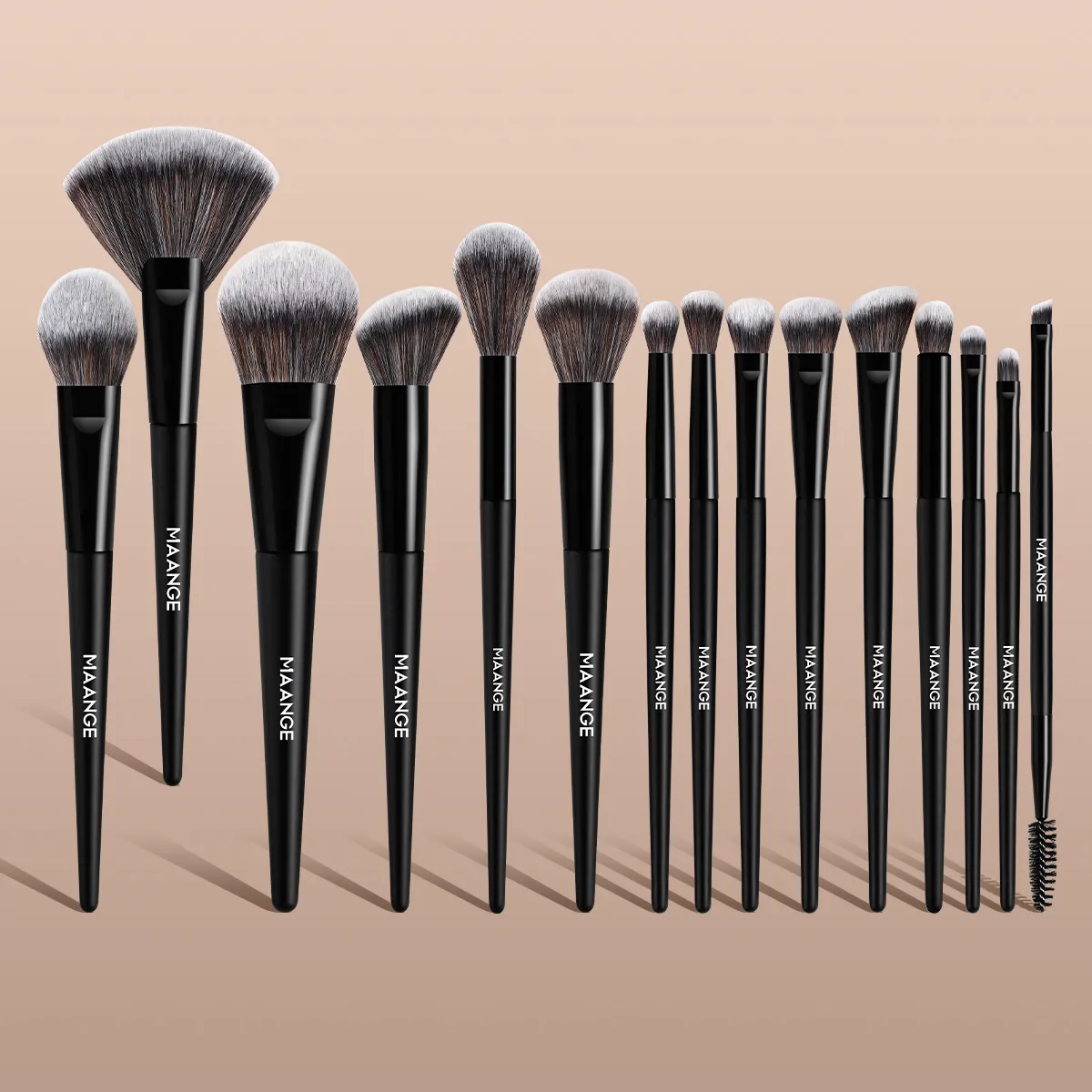 Makeup Brushes 15pcs Face Eye Brushes Ultra Soft Hair Foundation Concealer Blush Eyeshadow Kabuki Makeup Brush kit Tools — image 1