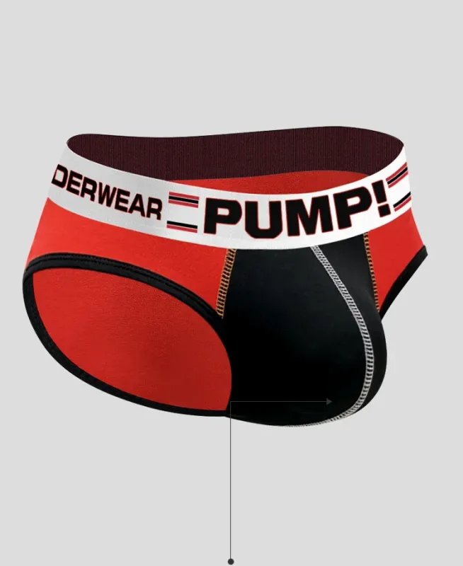Cuecas masculinas de algodão colorido, bomba! Logotipo cintura larga cintura baixa sexy bolsa convexa 3D roupa íntima 3256813080433415 — image 12