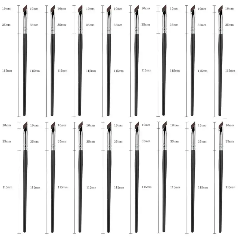 1-16pcs Upgrade Blade Eyeliner Brush Ultra Thin Fine Angle Flat Eyebrow Brush Liner Brow Place Makeup Brush Precise Detail Brush — image 14