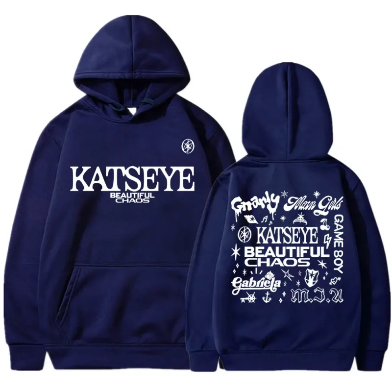 Kpop katseye belo caos álbum tour hoodies moda retro harajuku masculino feminino sportwear velo oversized agasalho streetwear — image 4