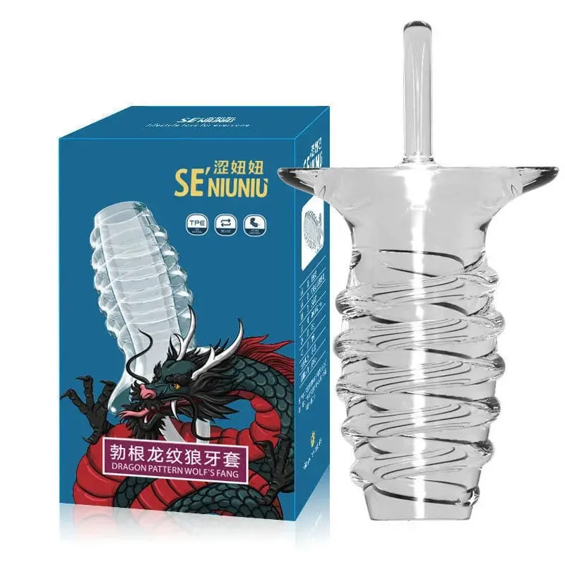 Men's Cock Ring Penis Sleeve Delay Ejaculation Penis Enlargement Reusable Condom Dildo Male Adult Sex Toys — image 4
