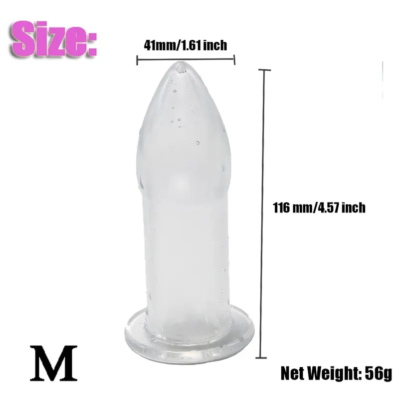 Hollow Anal Butt Plug Vaginal Dildo Speculum Peeking Vagina Expander Tunnel Anus Dilator Lavemang Vuxen Sexleksaker för kvinnor Gay Män — image 14