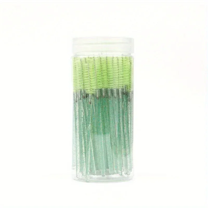 50pcs Disposable Mascara Wand Eyelash Brush Crystal Eyebrow Shaper Brush For Eyelash Extension Makeup Brushes Applicators — image 12