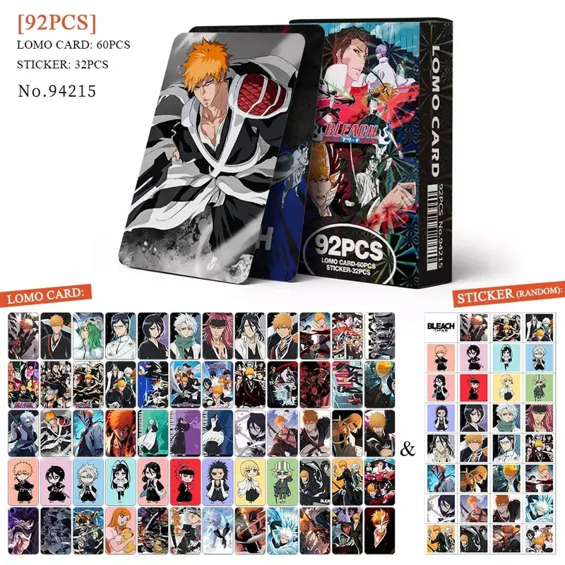 Tarjeta postal de Anime Attack on Titan Lomo, juguete Haikyuu boticario diarios Honkai Star Rail, tarjetas de colección con pegatinas de regalo — image 5