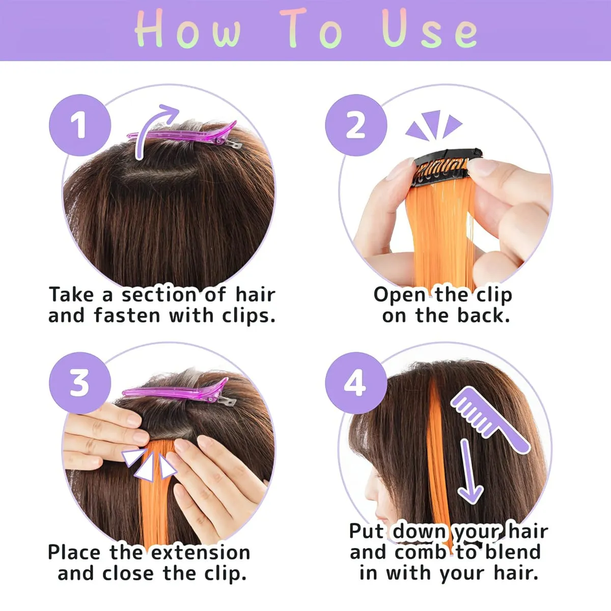 Wigs On Clearance Sale | 18 Colors Glueless Synthetic Clip In Wigs Budget Friendly For Cosplay Lolita Daily Wear — image 5