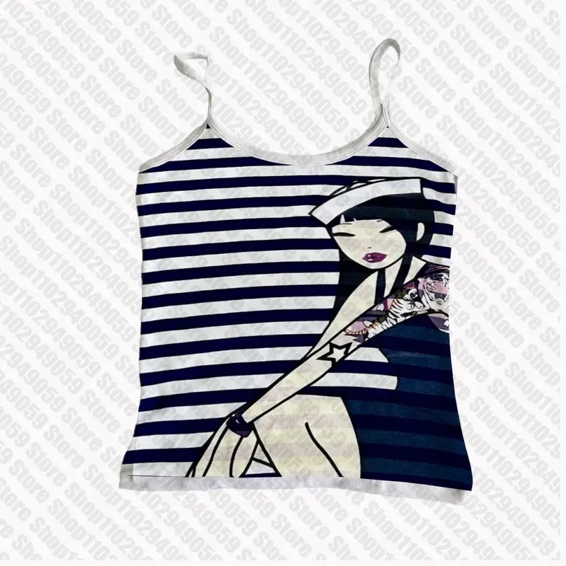 90s Vintage Clothes for Women Tops Crop Top Sexys 2000s Y2k Tops With Suspenders Woman Clothing Women's Cropped Summer Harajuku