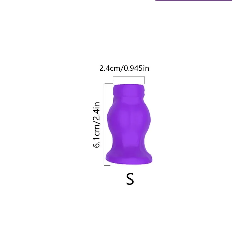 Silikon Lembut Palam Dubur Berongga Palam Punggung Terowong Pakai Harian Dilator Enema Dasar Berkobar Pelatih Dubur Alat Mainan Seks untuk Lelaki Wanita S/M/L — image 15