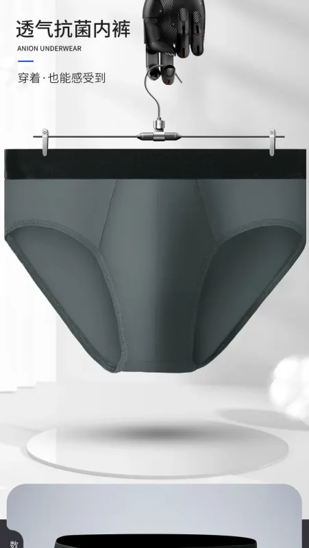Roupa íntima de algodão masculina, cuecas de algodão fino de verão masculino, calças sexy de cintura baixa, shorts plus size para meninos — image 2